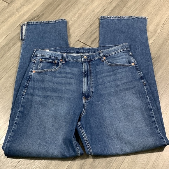 GAP High Rise ’90s Loose Medium Wash Stretch Jeans size 33/16 Tall - Picture 6 of 14